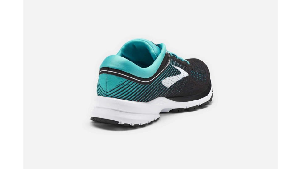 Brooks Launch 5 Womens Road Running Shoes, Black/Teal Green/White, 6 US, Medium, 1202661B003.060