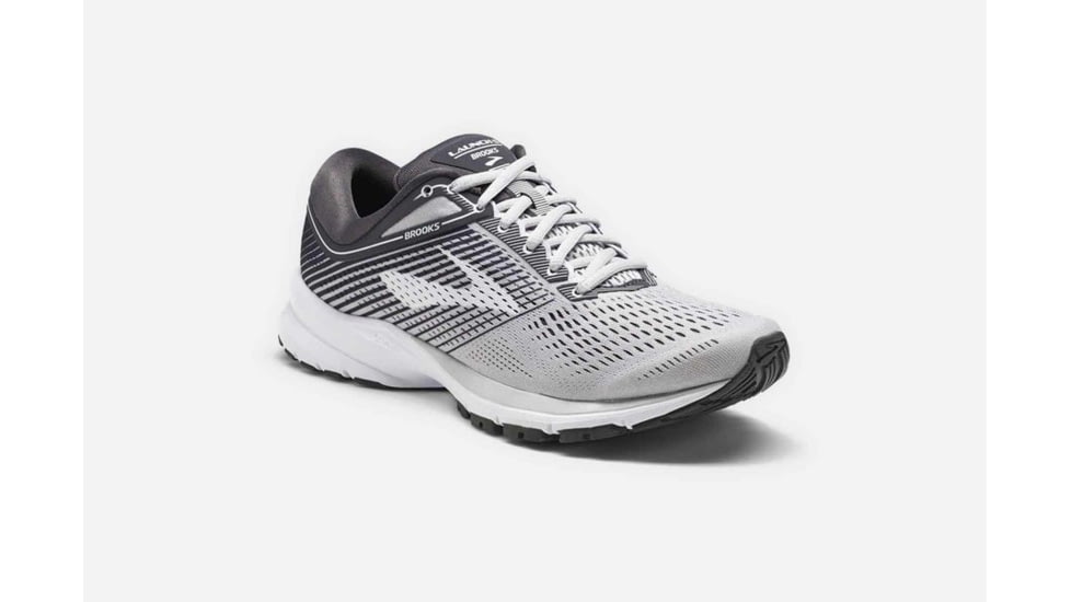 Brooks Launch 5 Womens Road Running Shoes, Grey/Ebony/White, 9 US, Medium, 1202661B178.090