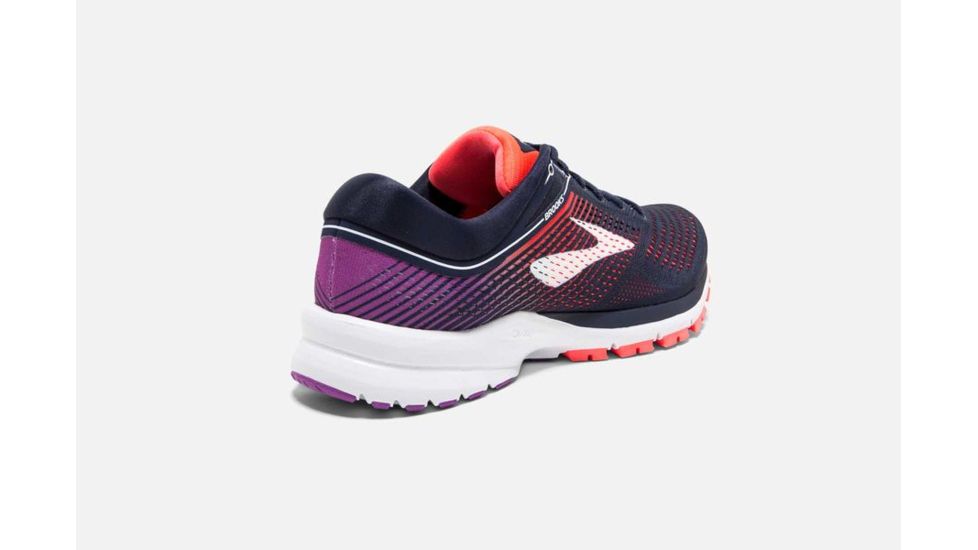 Brooks Launch 5 Womens Road Running Shoes, Navy/Coral/Purple, 9.5 US, Medium, 1202661B460.095