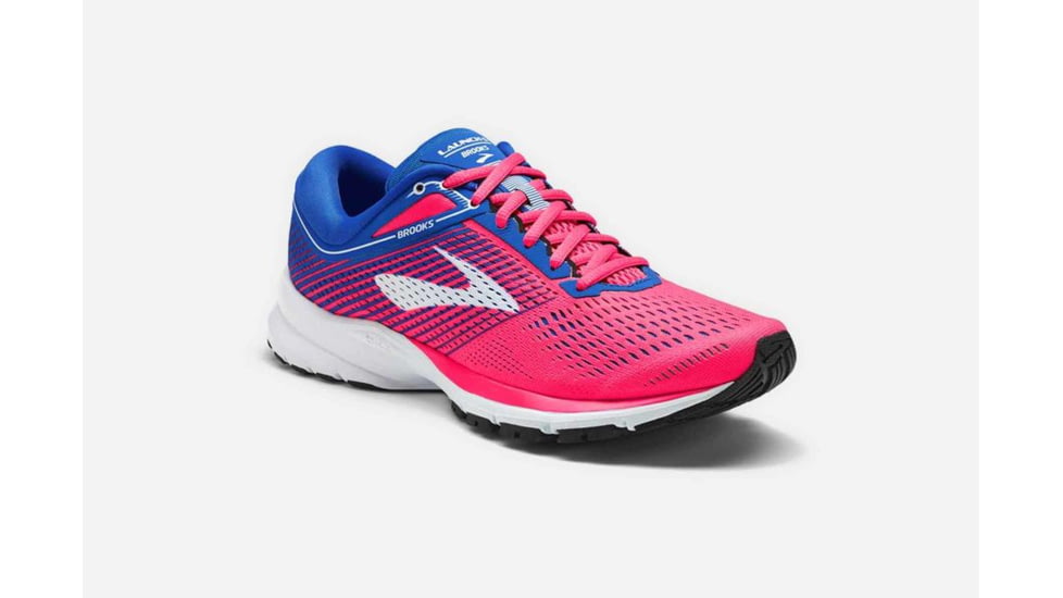 Brooks Launch 5 Womens Road Running Shoes, Pink/Blue/White, 12 US, Medium, 1202661B652.120