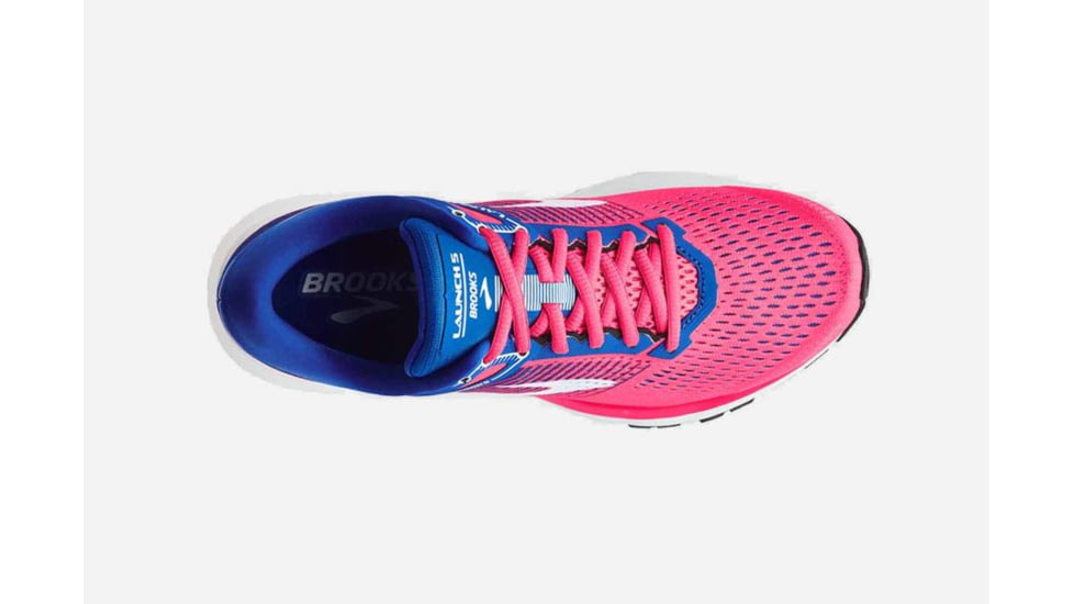 Brooks Launch 5 Womens Road Running Shoes, Pink/Blue/White, 12 US, Medium, 1202661B652.120