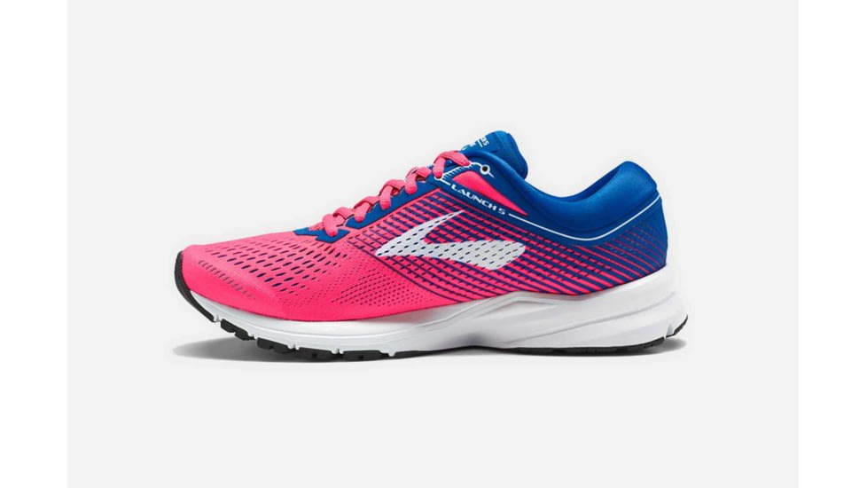 Brooks Launch 5 Womens Road Running Shoes, Pink/Blue/White, 12 US, Medium, 1202661B652.120
