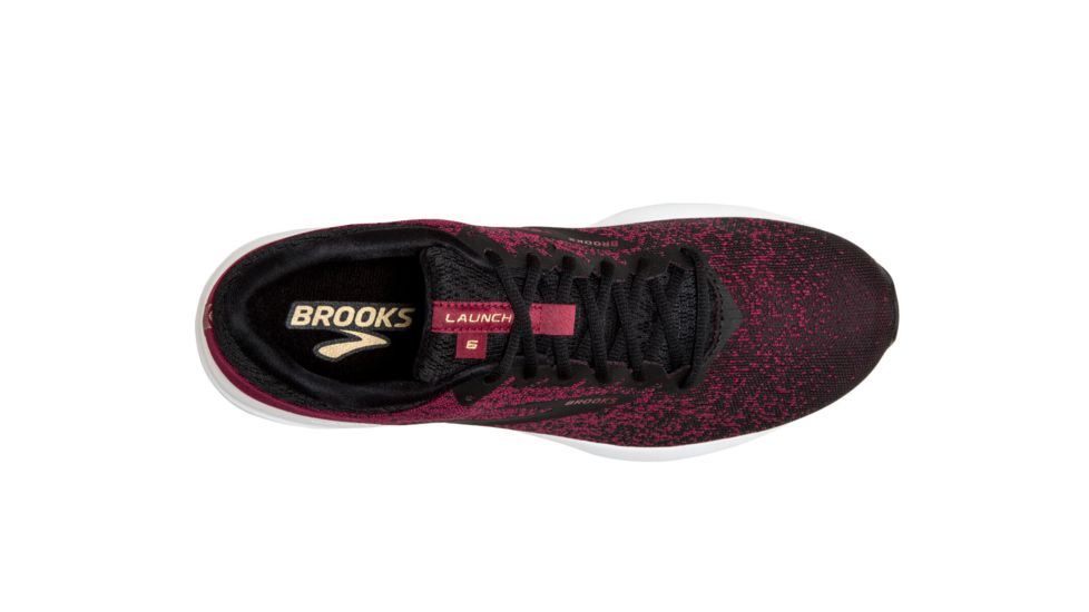 Brooks Launch 6 - Mens, Red/Black/Grey, Medium, 9.5, 1102971D617.095