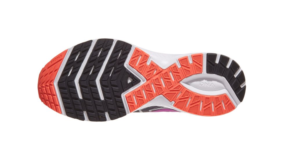 Brooks Launch 6 Road Running Shoes - Womens, Grey/Black/Purple, Medium, 7.5, 1202851B027.075
