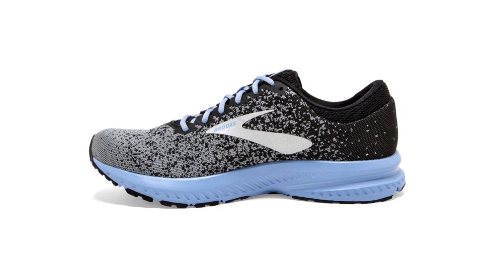 Brooks Launch 6 - Womens, Black/Primer/Bel Air Blue, Medium, 7.0, 1202851B032.070