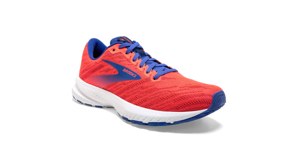 Brooks Launch 7 Road Running Shoe - Womens, Coral/Claret/Blue, 6.5B, 1203221B621.065
