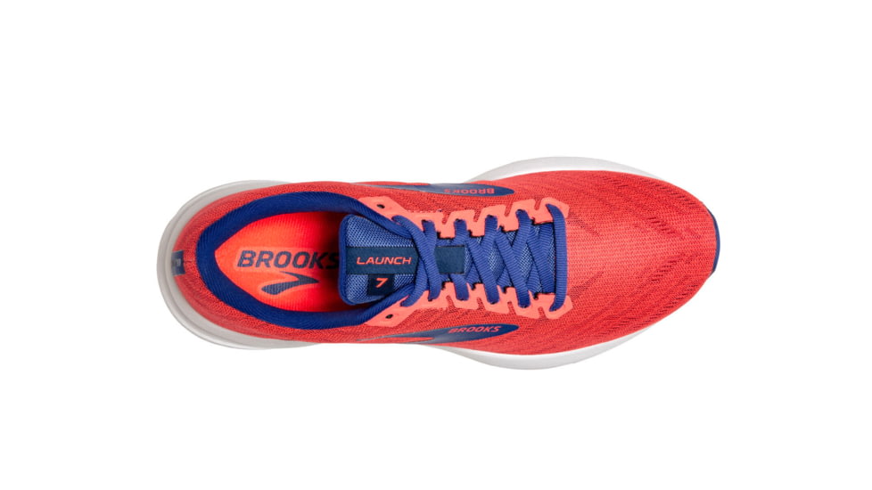 Brooks Launch 7 Road Running Shoe - Womens, Coral/Claret/Blue, 6.5B, 1203221B621.065