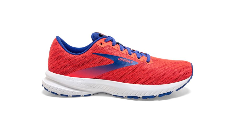 Brooks Launch 7 Road Running Shoe - Womens, Coral/Claret/Blue, 6.5B, 1203221B621.065