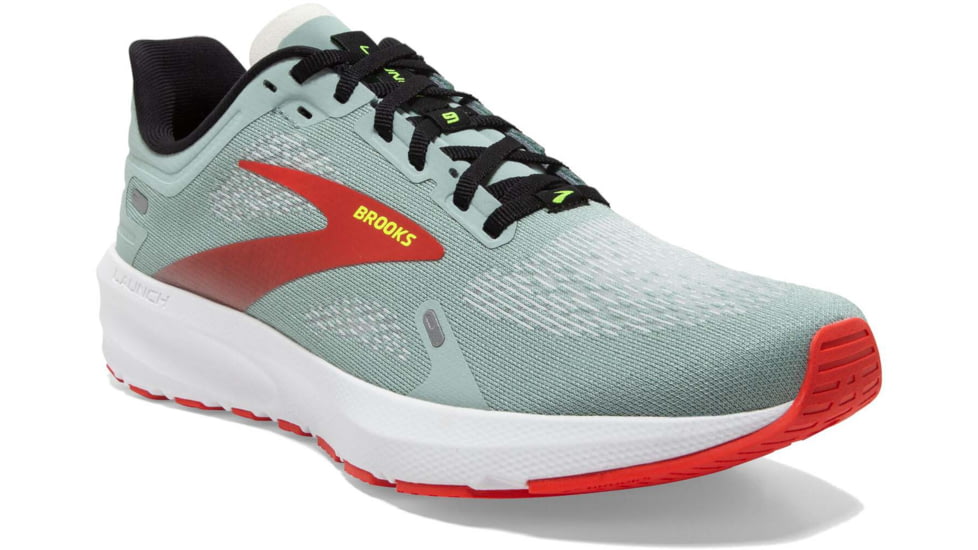 Brooks Launch 9 Running Shoes - Mens, Blue Surf/Black/Cherry Tomato, 14.0, 1103861D413.140