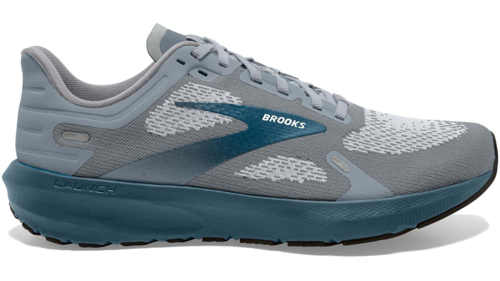 Brooks Launch 9 Running Shoes - Mens, Grey/Midnight/White, 9.5, 1103861D063.095