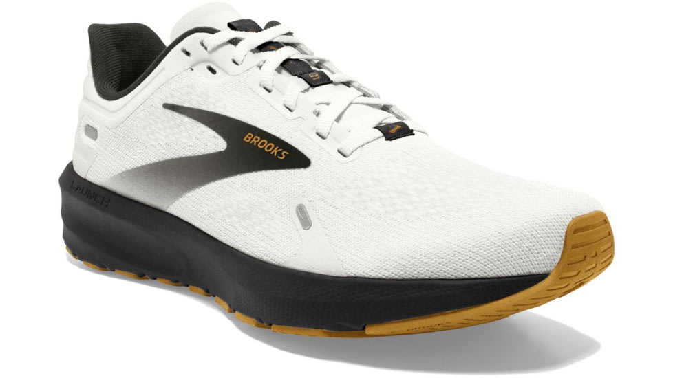 Brooks Launch 9 Running Shoes - Mens, White/Black/Tan, 9.5, 1103861D121.095