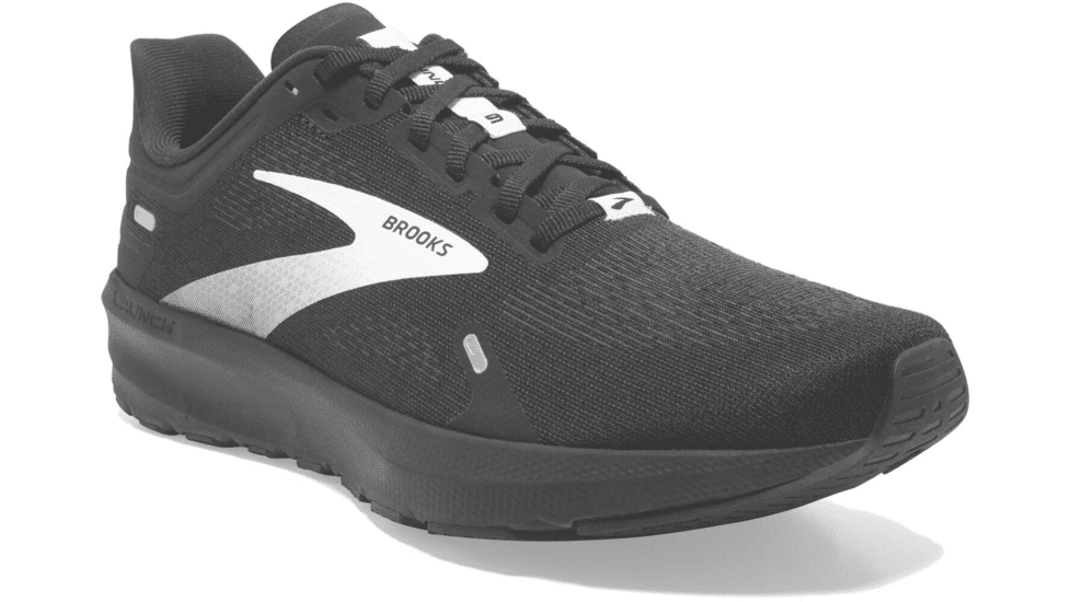Brooks Launch 9 Running Shoes - Mens, Wide, Black/White, 7.5, 1103862E048.075