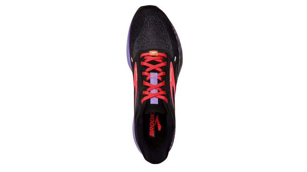Brooks Launch 9 Running Shoes - Womens, Medium, Black/Coral/Purple, 10.5, 1203731B026.105