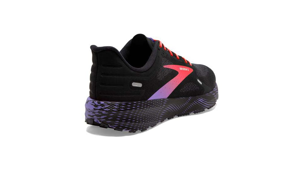 Brooks Launch 9 Running Shoes - Womens, Medium, Black/Coral/Purple, 10.5, 1203731B026.105