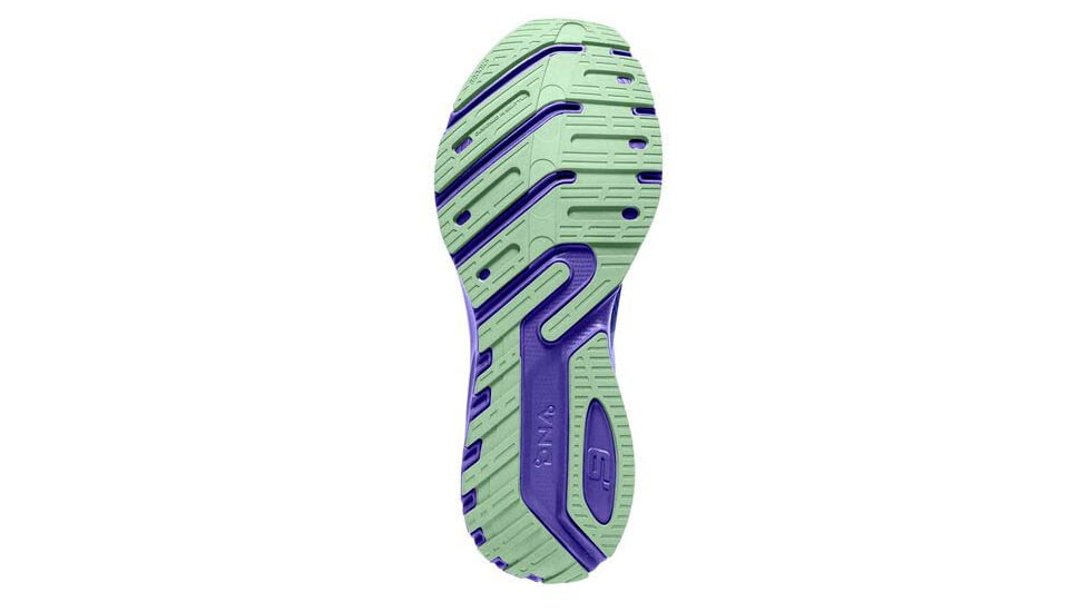 Brooks Launch 9 Running Shoes - Womens, Medium, Blue Iris/Ebony/Green, 9.5, 1203731B525.095