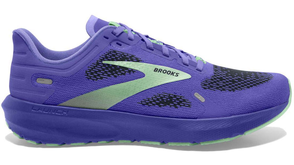 Brooks Launch 9 Running Shoes - Womens, Medium, Blue Iris/Ebony/Green, 9.5, 1203731B525.095