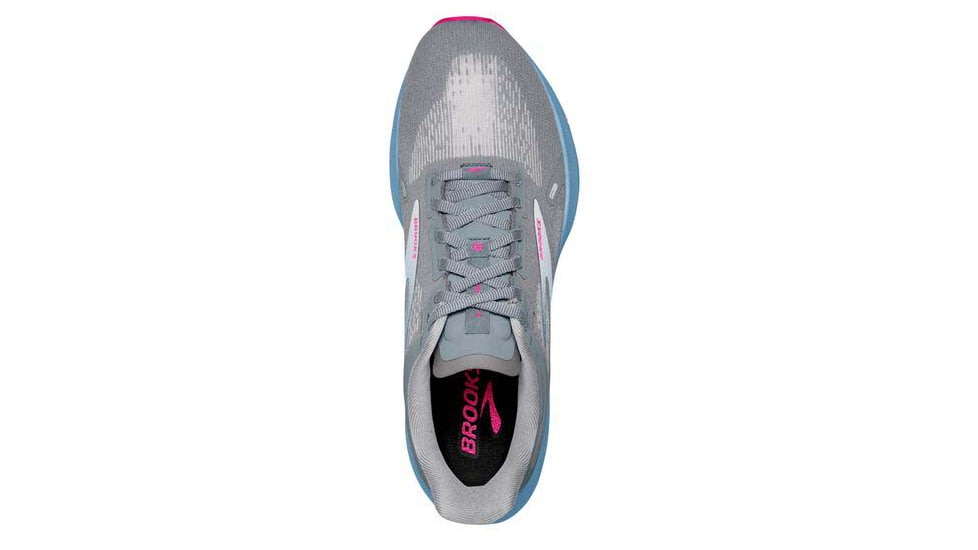 Brooks Launch 9 Running Shoes - Womens, Medium, Grey/Blue/Pink, 7.0, 1203731B016.070