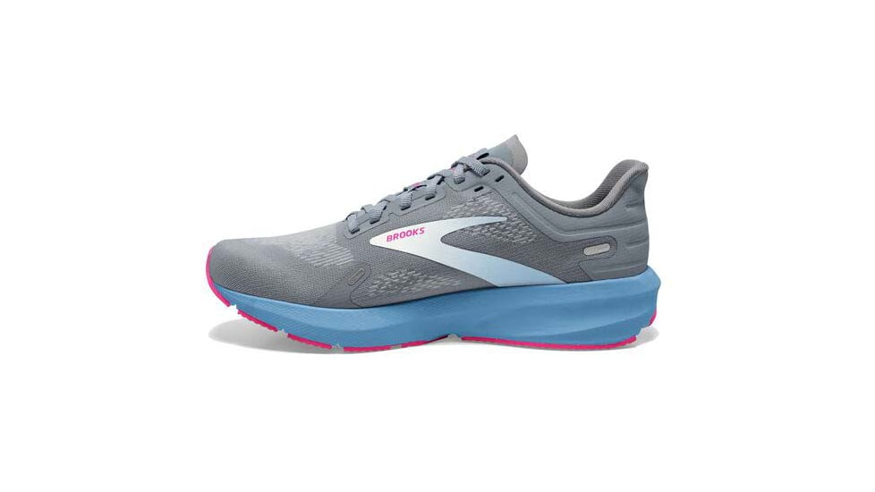 Brooks Launch 9 Running Shoes - Womens, Medium, Grey/Blue/Pink, 7.0, 1203731B016.070