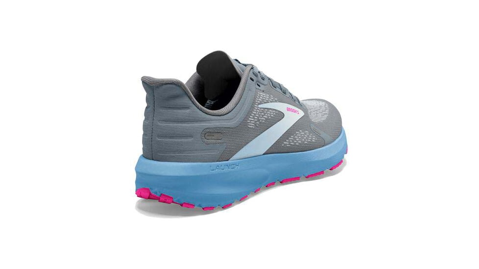 Brooks Launch 9 Running Shoes - Womens, Medium, Grey/Blue/Pink, 7.0, 1203731B016.070