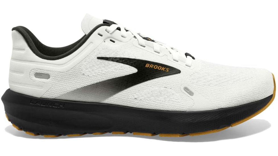 Brooks Launch 9 Running Shoes - Womens, Medium, White/Black/Tan, 11.0, 1203731B121.110