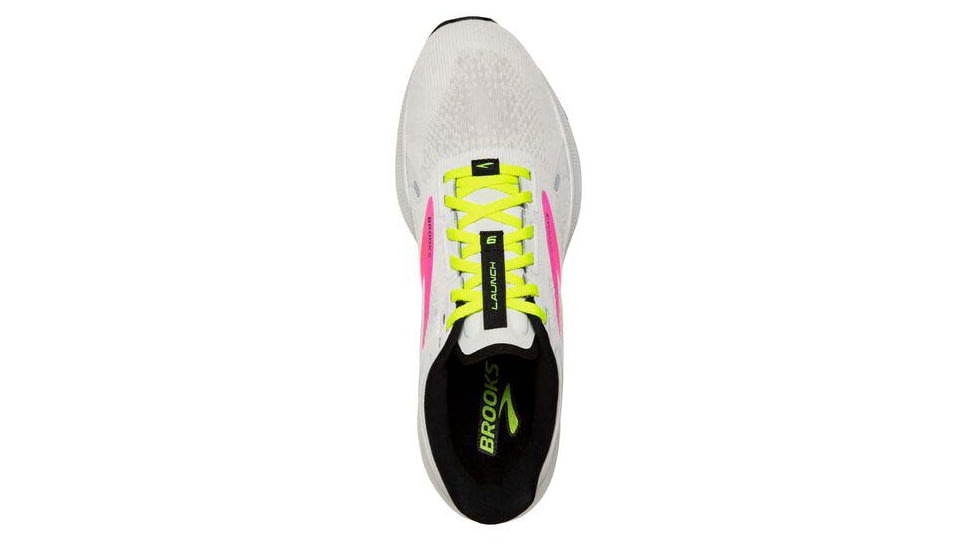 Brooks Launch 9 Running Shoes - Womens, Medium, White/Pink/Nightlife, 5.0, 1203731B148.050