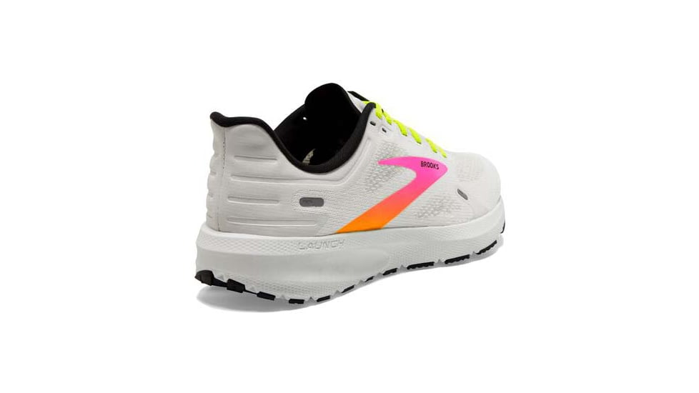 Brooks Launch 9 Running Shoes - Womens, Medium, White/Pink/Nightlife, 5.0, 1203731B148.050