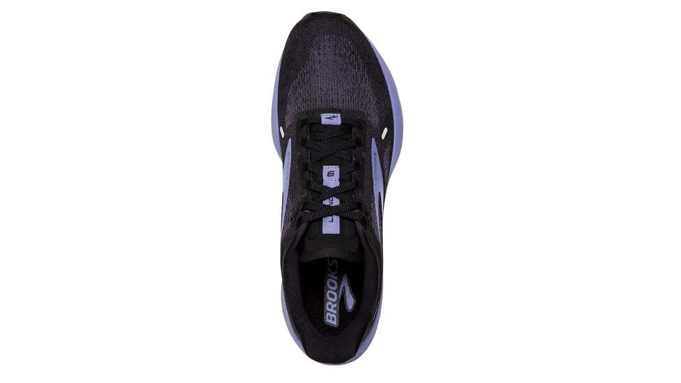 Brooks Launch 9 Running Shoes - Womens, Wide, Black/Ebony/Purple, 10.5, 1203731D060.105