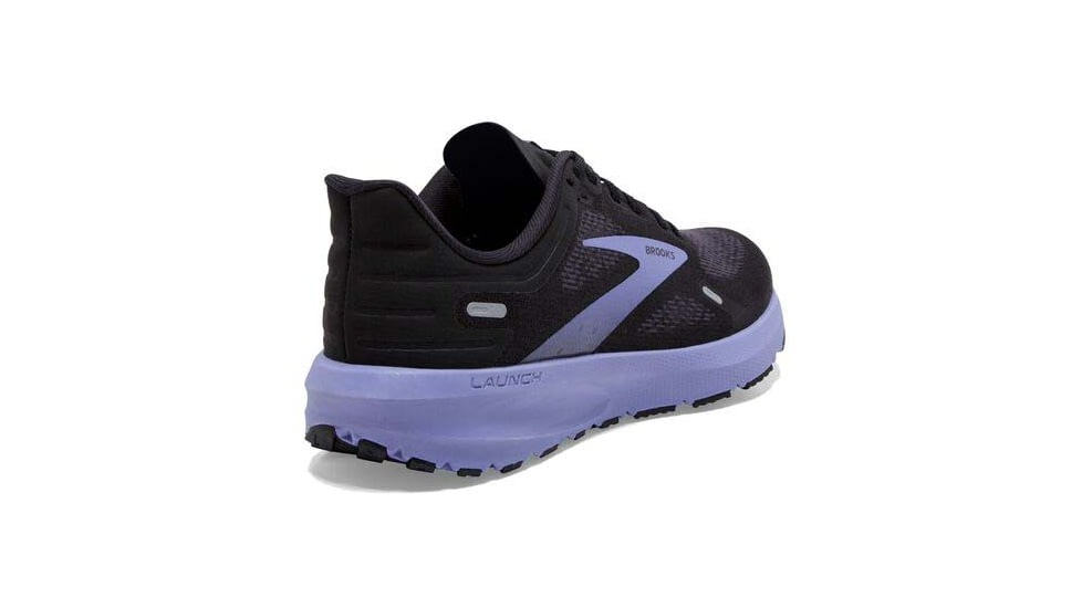 Brooks Launch 9 Running Shoes - Womens, Wide, Black/Ebony/Purple, 10.5, 1203731D060.105