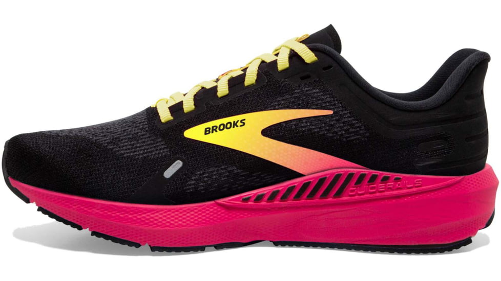 Brooks Launch GTS 9 Running Shoes - Mens, Black/Pink/Yellow, 13.0, 1103871D016.130