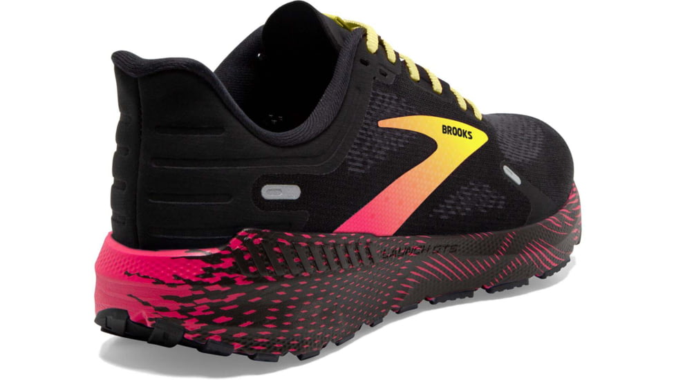 Brooks Launch GTS 9 Running Shoes - Mens, Black/Pink/Yellow, 13.0, 1103871D016.130