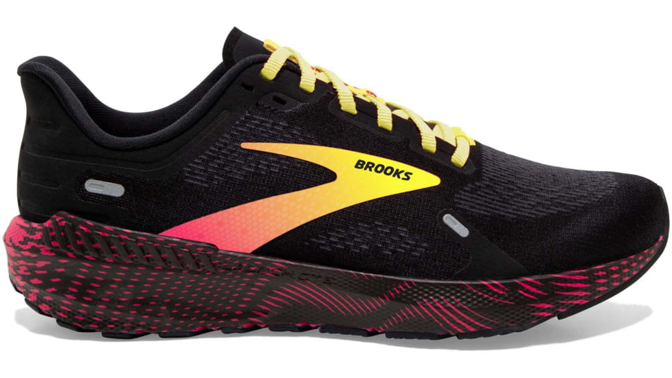 Brooks Launch GTS 9 Running Shoes - Mens, Black/Pink/Yellow, 13.0, 1103871D016.130