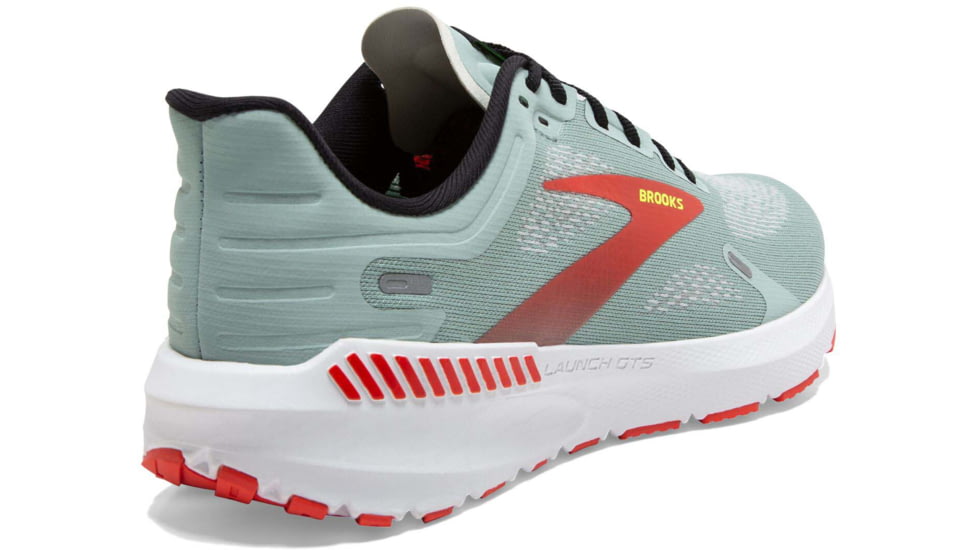 Brooks Launch GTS 9 Running Shoes - Mens, Blue Surf/Black/Cherry Tomato, 13.0, 1103871D413.130