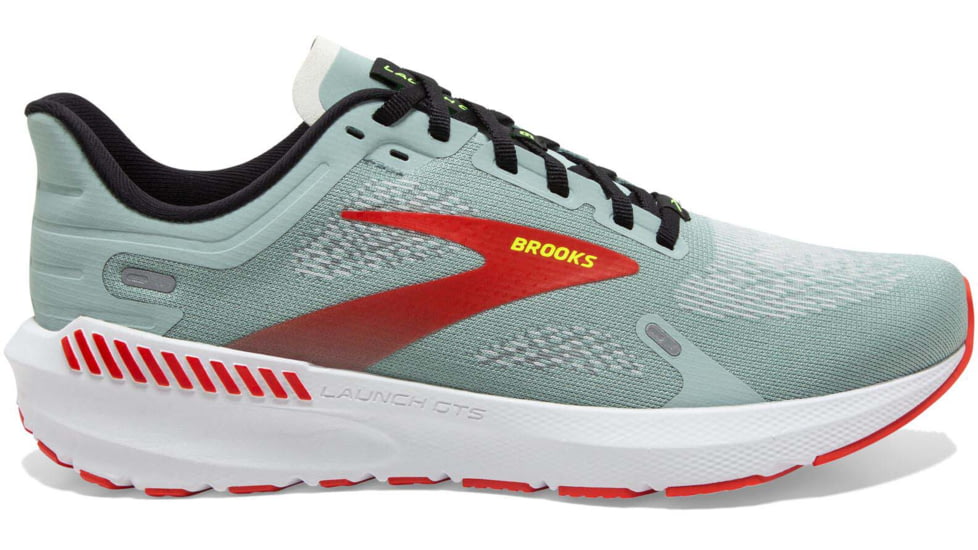 Brooks Launch GTS 9 Running Shoes - Mens, Blue Surf/Black/Cherry Tomato, 13.0, 1103871D413.130