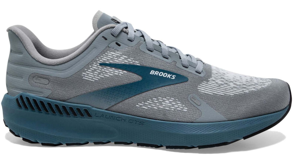 Brooks Launch GTS 9 Running Shoes - Mens, Grey/Midnight/White, 14.0, 1103871D063.140