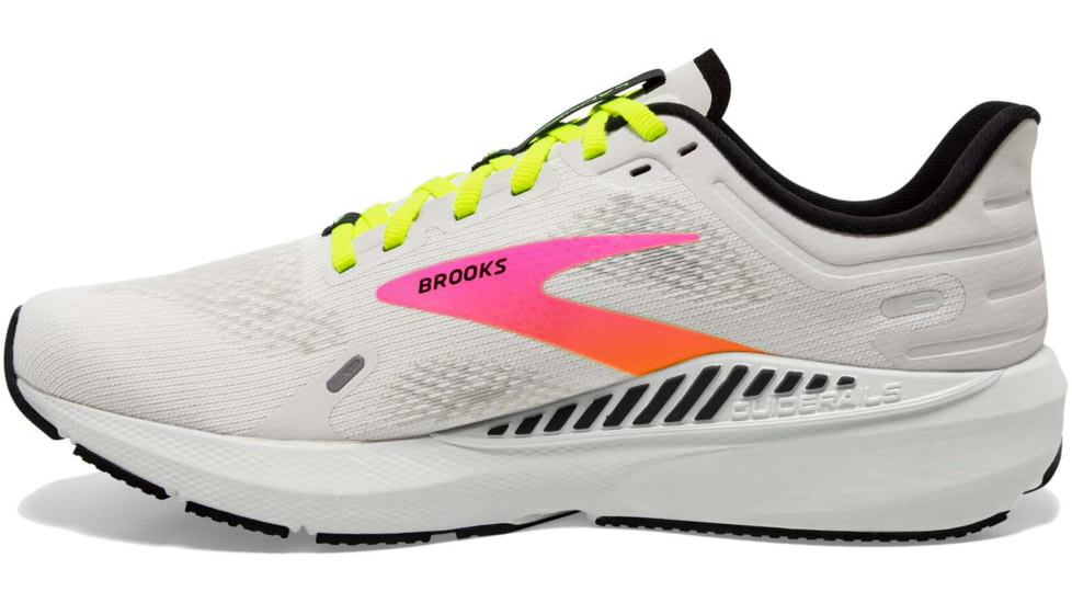 Brooks Launch GTS 9 Running Shoes - Mens, White/Pink/Nightlife, 8.0, 1103871D148.080