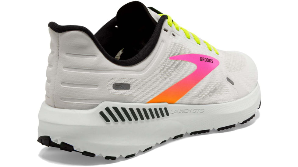Brooks Launch GTS 9 Running Shoes - Mens, White/Pink/Nightlife, 8.0, 1103871D148.080