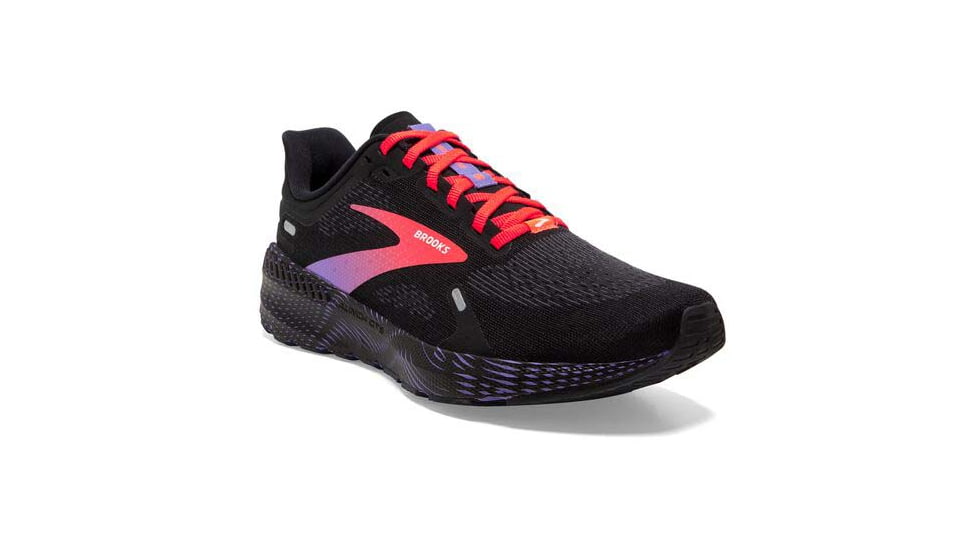 Brooks Launch GTS 9 Running Shoes - Womens, Medium, Black/Coral/Purple, 5.0, 1203741B026.050