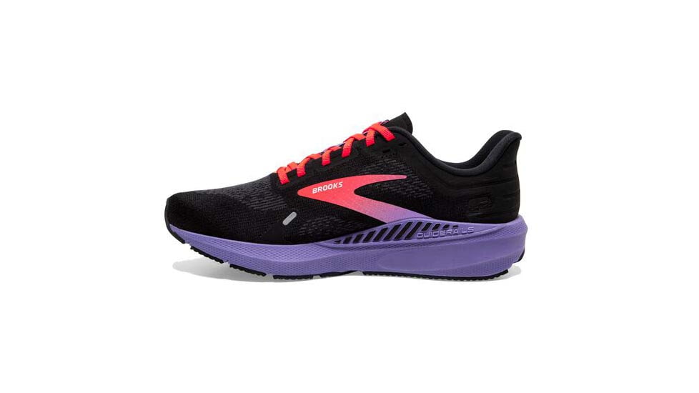 Brooks Launch GTS 9 Running Shoes - Womens, Medium, Black/Coral/Purple, 5.0, 1203741B026.050