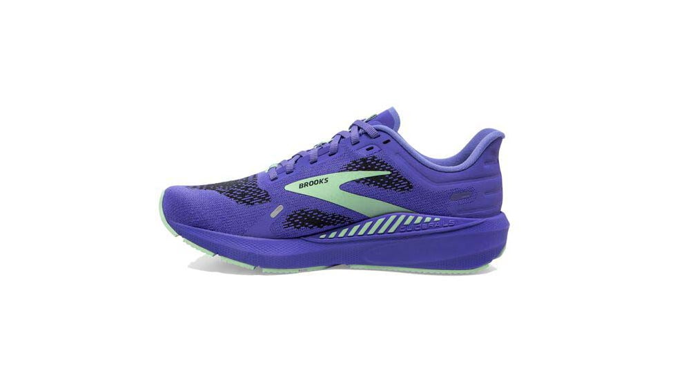 Brooks Launch GTS 9 Running Shoes - Womens, Medium, Blue Iris/Ebony/Green, 5.5, 1203741B525.055