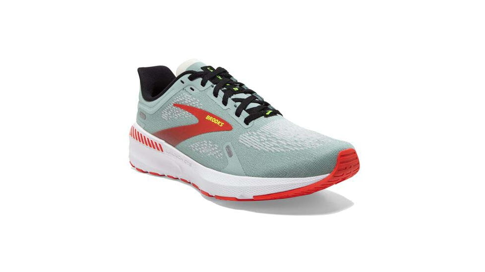 Brooks Launch GTS 9 Running Shoes - Womens, Medium, Blue Surf/Black/Cherry Tomato, 7.0, 1203741B413.070
