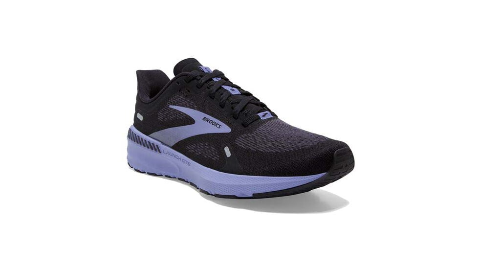 Brooks Launch GTS 9 Running Shoes - Womens, Wide, Black/Ebony/Purple, 7.5, 1203741D060.075