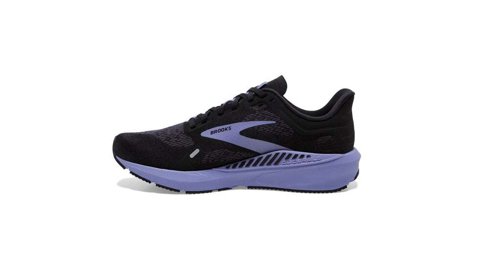 Brooks Launch GTS 9 Running Shoes - Womens, Wide, Black/Ebony/Purple, 7.5, 1203741D060.075