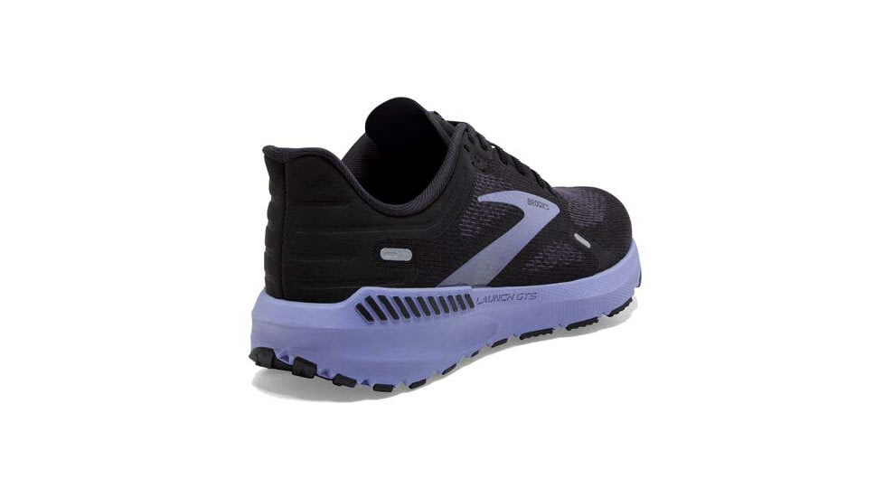 Brooks Launch GTS 9 Running Shoes - Womens, Wide, Black/Ebony/Purple, 7.5, 1203741D060.075