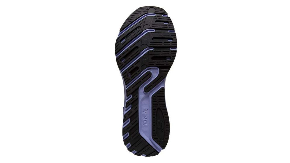 Brooks Launch GTS 9 Running Shoes - Womens, Wide, Black/Ebony/Purple, 7.5, 1203741D060.075