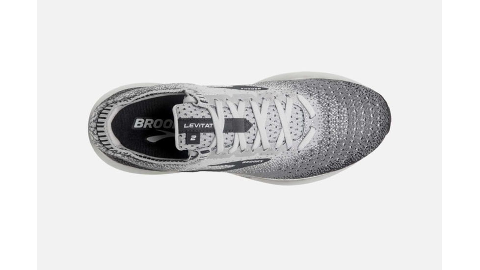 Brooks Levitate 2 Womens Road Running Shoes, Grey/Ebony/White, 10 US, Medium, 1202791B178.100