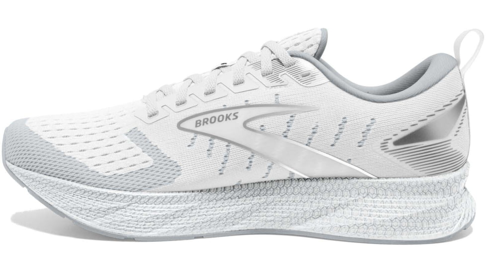 Brooks Levitate 6 Running Shoes - Mens, Bright White/Oyster Mushroom, 12.0, 1103951D126.120