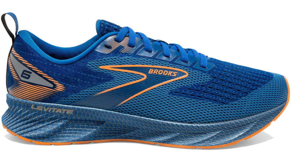 Brooks Levitate 6 Running Shoes - Mens, Classic Blue/Orange, 13.0, 1103951D405.130