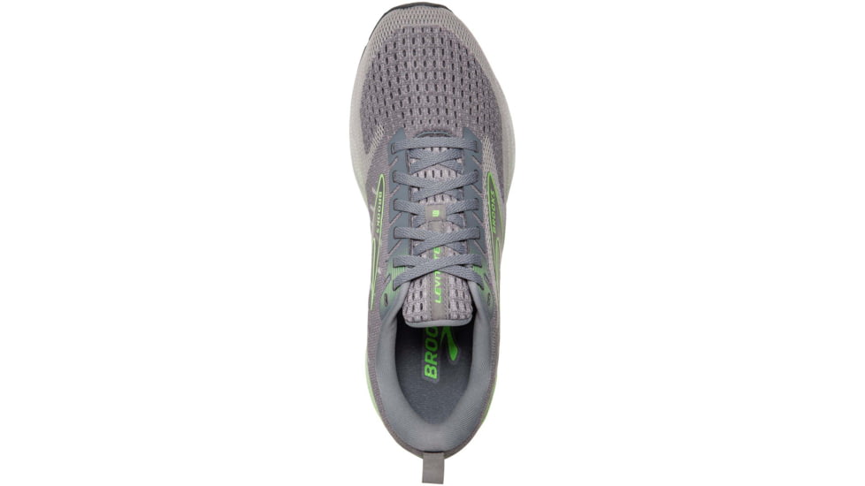 Brooks Levitate 6 Running Shoes - Mens, Primer Grey/Neon Green, 8.0, 1103951D312.080