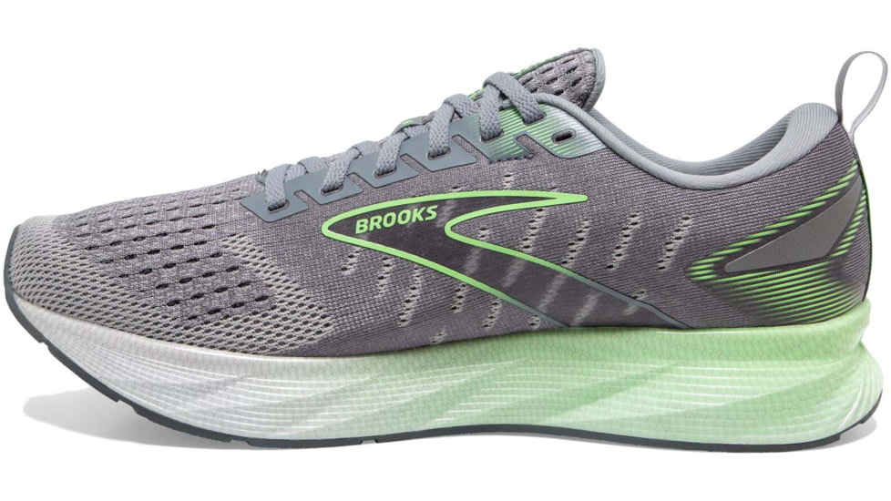 Brooks Levitate 6 Running Shoes - Mens, Primer Grey/Neon Green, 8.0, 1103951D312.080