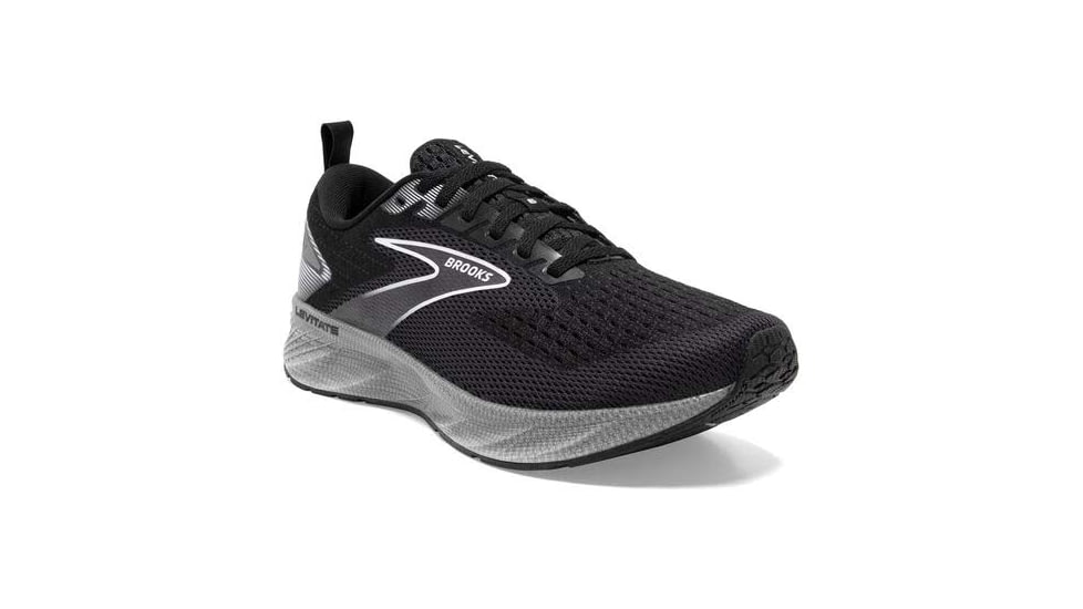 Brooks Levitate 6 Running Shoes - Womens, Medium, Black/Blackened Pearl/White, 11.5, 1203831B039.115